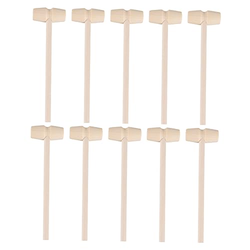 VICASKY 25st Mini-Hammer Mini-krabbenspielzeug Krabbenfiguren Krabbencracker Krabbenkuchen Werkzeuge Zum Essen Von Krabben Schlag Hammer Hammer Fisch Zappeln Krabbenhammer Straße Holz von VICASKY