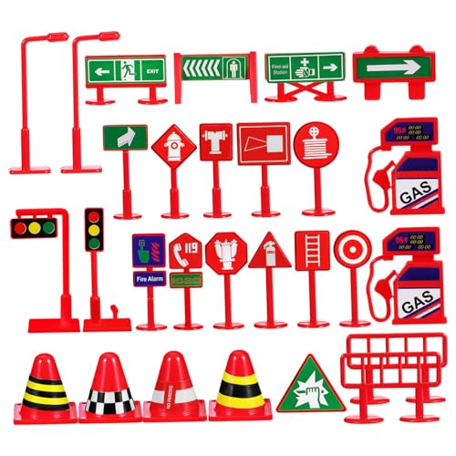 VICASKY 28 Stück Teiliges Mini Verkehrszeichen Realistische Mini Verkehrsschilder und Leitkegel aus Robustem Material Pädagogisches Kinderspielzeug zur Verkehrsregeln Schulung für Drinnen VICASKY 28 Stück Teiliges Mini Verkehrszeichen Realistische Mini Verkehrsschilder und Leitkegel aus Robustem Material Pädagogisches Kinderspielzeug zur Verkehrsregeln Schulung für Drinnen von VICASKY
