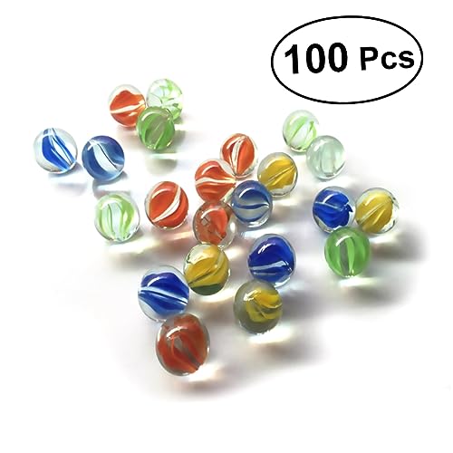 VICASKY 2Er-Set 100 Murmeln für Kinder Spielzeug für Kinder kinderspielzeug kindergeschenk adventsgeschenke Kinder Kid Toys Sicherheit Katzenaugen Murmeln Shooter-Murmeln Glas Combo-Platte von VICASKY