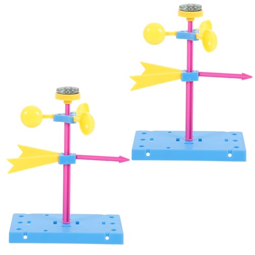 VICASKY 2St Bildung Windfahne bastelzeug für für DIY Windfahne für spielzeuge Windfahne zusammenbauen DIY-Vorbau-Kits Plastik von VICASKY