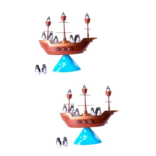 VICASKY 2St Geschenkspielzeug für Kinder Kleinkindspielzeug Desktop-Spielzeug Piratenschiff Kinderspielzeug Kinder Spielzeug Spielzeuge Balance-Spiel Spielzeug Kreatives Lernspielzeug von VICASKY