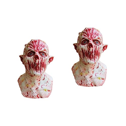 VICASKY 2St Halloween-Gesichtsmaske halloween masken halloweenmaske halloween-masken halloween gesichtsmaske masken horror Kapuzenmasken Maskerade Geist kleidung Zombie-Maske von VICASKY