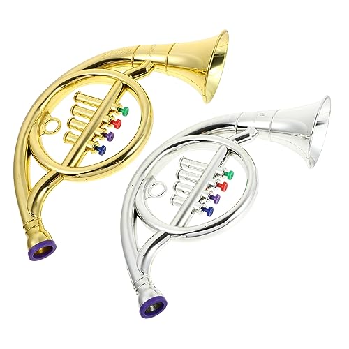 VICASKY 2St Horn-Modell kinderinstrumente musikinstrumente hühner kinderspielzeuge Hornspielzeug Simuliertes Waldhorn für Musikinstrumente Überzug von VICASKY