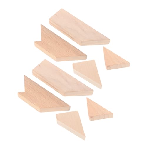 VICASKY 2St Kinderpuzzle Lernspielzeug Motorikspielzeug Rätsel kognitive Entwicklung Puzzle für Vorschulkinder Puzzles Formen DIY zubehör DIY-Versorgung Holz Khaki von VICASKY