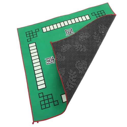 VICASKY 2St Mahjong-Tischdecke Mahjong-Tischmatte grüne Spielmatte Tischmatte für Brettspiele pokerteppich Poker tischdecke Brettspiel-Tischmatte quadratische Tischdecke Mikrofaser Green von VICASKY