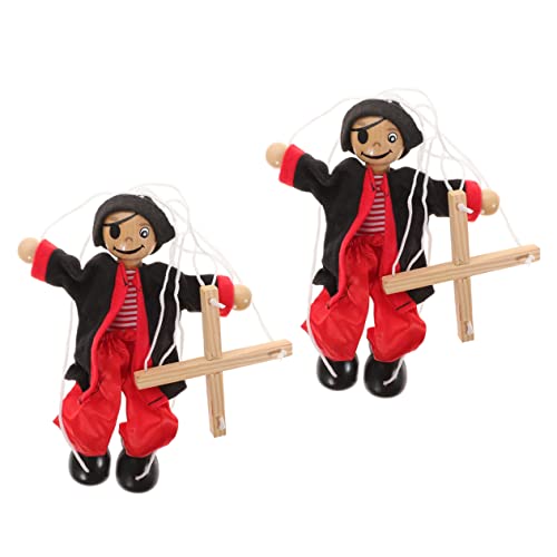 VICASKY Marionetten 2st Marionette Spaß Einzigartige Puppenspielzeuge Spielzeug Für Kinder Kinderspielzeug Puppen Für Puppentrage Puppet Puppenspieler Haustürdeko Clown-Puppen Leistungspuppen Flanell von VICASKY