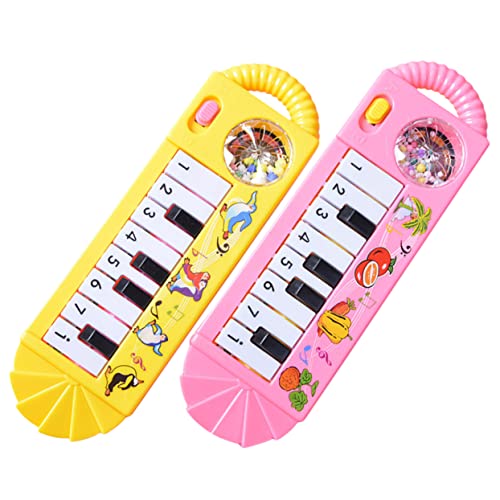 VICASKY 2St Mini-Elektropiano kinderinstrumente musikinstrumente Instrument gastgeschenk Spielzeugklavier für Kleinkinder 1-3 Klavierspielzeug für Babys Plastik von VICASKY