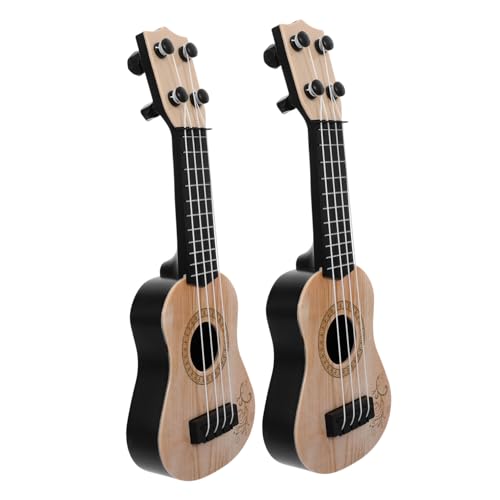 VICASKY 2St Mini-Ukulele kinderinstrumente Gitarre für Mini- Gitarre Xylophon für Musikinstrumente Musikalisches Lernspielzeug für Plastik Beige von VICASKY