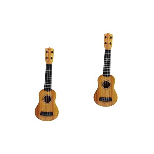 VICASKY 2St Musikspielzeug kinderinstrumente musikinstrumente für Kinder Musikalisches Spielzeug Kleinkind Gitarre Mini-Gitarrenspielzeug Ukulele Kinder musikalisches Lernen Plastik von VICASKY