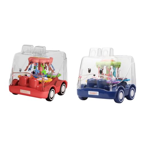 VICASKY 2St Spielzeugauto Busspielzeug zurückziehen Kinderwagen zum Zurückziehen Kinder Auto Spielzeug Kinder puppenwagen Kinderspielzeug Jungs-Spielzeug fraktion Power Auto Rückzugswagen von VICASKY