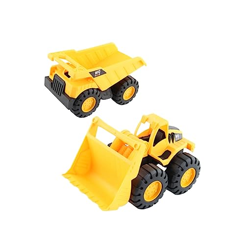 VICASKY 2St Technisches Autospielzeug kindergeburtstags mitgebsel Spielzeug LKW spielzeugautos Set Bauspielzeug Auto BAU rc Auto Strandspielzeug für Kinder Trägheitsauto Spielzeug Orange von VICASKY