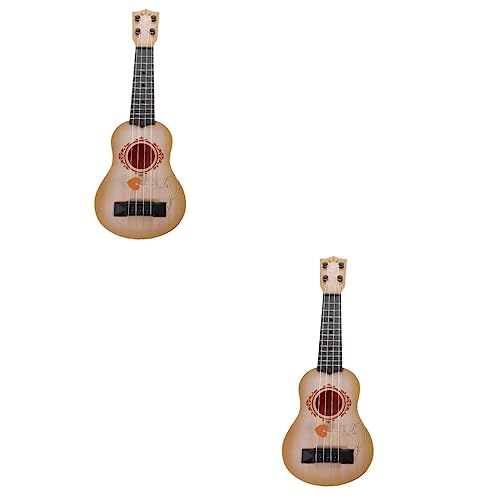 VICASKY 2St Ukulele Spielzeug kinderinstrumente musikinstrumente für Kinder frühpädagogische Instrumente Kinderukulele für Jungen Kinderspielzeug Kinder-Ukulele Kinder Gitarre Plastik von VICASKY