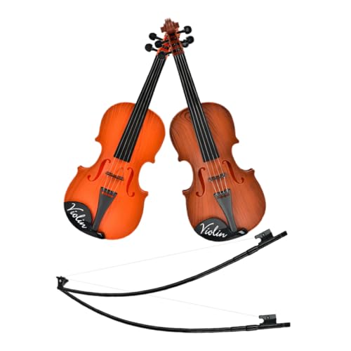 VICASKY 2St Violine Violine Foto-Requisite Anfänger Violine Geige Geige für Anfänger Kindergeige anfänger Simulationsgeigenmodell altes Geigenmodell Plastik von VICASKY