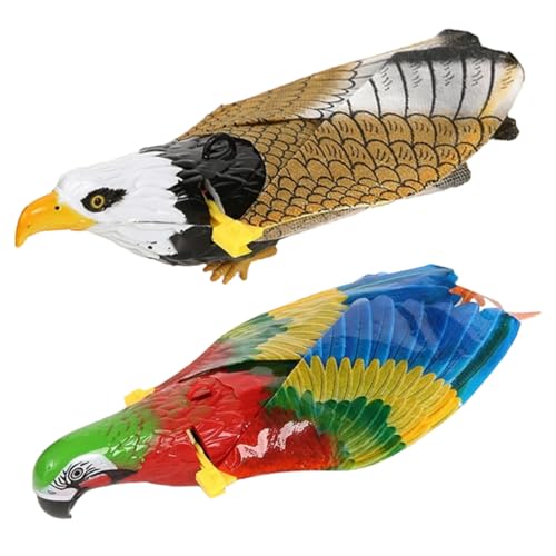 VICASKY 2St Vogel Kind Spielzeugauto Fidget Toys hühner elektrospielzeug Children Toys Airplane Toy Bird Toys Musikspielzeug fliegendes Plastik von VICASKY