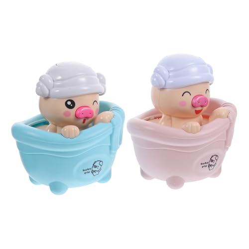 VICASKY 2St Wasserspielzeug für kinderzimmerdeko Toy babybrause badewanne badespielzeug Kleinkind Badeschwein Badewanne Plastik von VICASKY