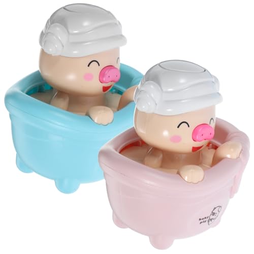 VICASKY 2St Wasserspielzeug für kinderzimmerdeko игрушки для девочек badespielzeug badewanne Badeschweinchen für Kleinkind Badeschwein Plastik von VICASKY