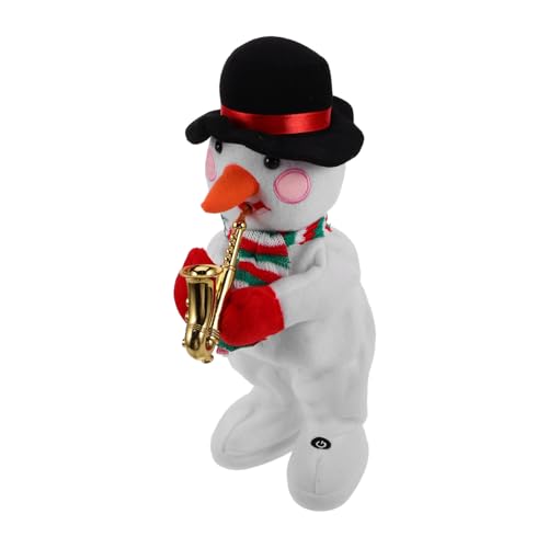 VICASKY 2St elektrischer Schneemann Frosch Stofftier weihnachtsgesang plüschtiere Spielzeug für Kinder kinderspielzeug elektrischer musikalischer Schneemann Weihnachtsplüschpuppe Plastik von VICASKY