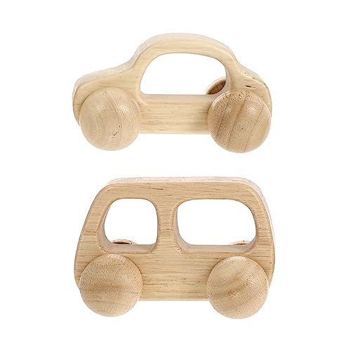 VICASKY 2St hält Auto Teething Toys Sensory Toys laufwagen Kinderauto Spielzeug für Kinder Spielzeug für Kleinkinder Kinderspielzeug Holzautos Beißspielzeug von VICASKY