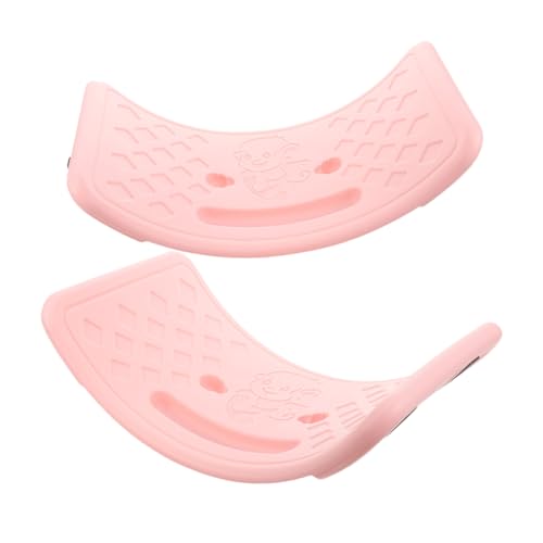 VICASKY 2st Balance Board Flattern Kleinkindspiele Sensorisches Planke Ab Bord Beschäftigtes Brett Wackel-Balance-Board Sensorisch Babywippe Kinderspielzeug Rosa Sport von VICASKY