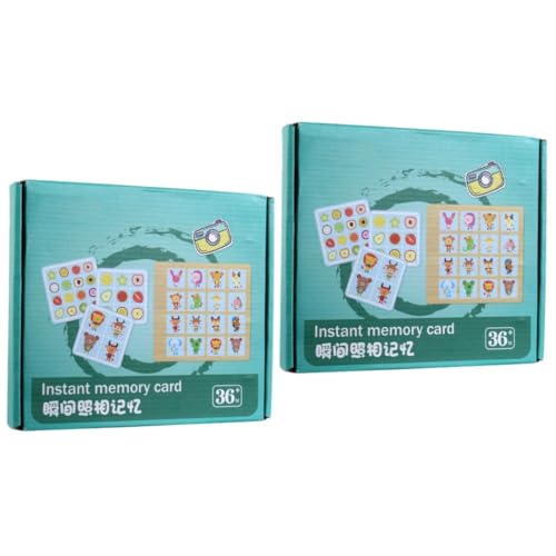 VICASKY 2st Gedächtnisschach Für Kinder Lernspielzeug Für Kinder Alphabet-Spielzeug Kinder-Memory-Matching-Spiel Kinder Spielset Kartenspiel Für Kinder Lebensmittelspielzeug Produkte von VICASKY