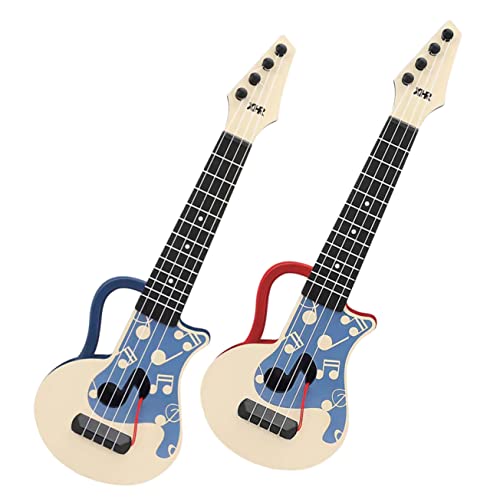 VICASKY 2st Kinder Gitarre Ukulele-Spielzeug Lernspielzeug Für Kinder Musikspielzeug Für Kinder Musikinstrumente Für Kinder Kinderspielzeug Ukulele Kinder Spielset Junge Spielzeug Nylon von VICASKY