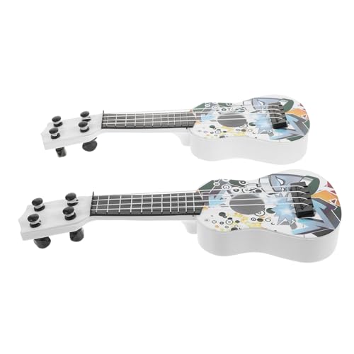 VICASKY 2st Mini-simulations Gitarre Mini- Gitarrenspielzeug Miniatur-Musikinstrument -e-Gitarre Instrumente Mini Simulierte Gitarre Musikinstrument- Plastik von VICASKY