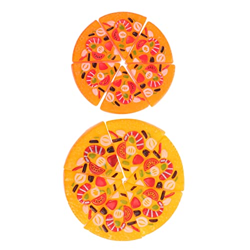 VICASKY 2st Pizza Le Interaktive Spielsachen Schneiden Spielhaus Bildungsspielzeug Pädagogisches Interaktives Plastik Orange von VICASKY