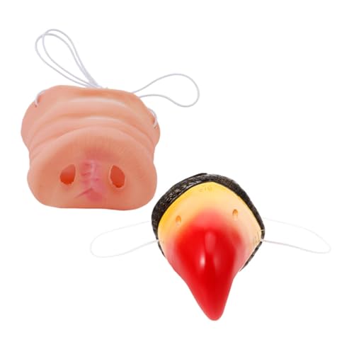 VICASKY 2st Simulierte Tiernase Schweinenase-kostüm-requisiten Cosplay Papageiennase Tragbare Papageiennase Gefälschte Tiernase Papageienschnabelmasken Party Cosplay Tiernase Plastik von VICASKY