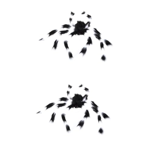 VICASKY 2st Spukhaus-Requisite Mini-spinne Gefälschte Spinne Plüsch Halloween-dekor-Spinnen Gruselige Riesenspinne Riesenspinnen Gruselige Fuzzy-spinne Halloween-Spinnen-Requisiten von VICASKY