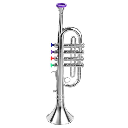 VICASKY 2st Trompete Spielzeug Musikinstrument Für Kinder Trompetengeräuschemacher Ornamente Für Musikinstrumente Blasinstrumente Für Kinder Kleine Trompete Spielzeug Für Kinder Plastik von VICASKY