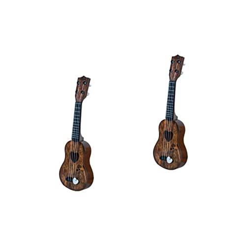 VICASKY 2st Ukulele Für Kinder Musikalisches Lernspielzeug Für Kinder Ukulele-Modell Mini Kinder Musikinstrumente Gitarreninstrument Spielzeug Kidcraft-spielset Gitarre Für Kinder Plastik von VICASKY