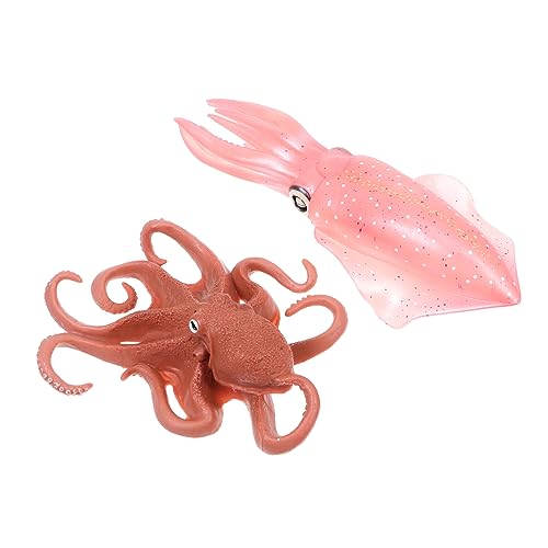 VICASKY 2st -oktopus-Modell Lernspielzeug Dekorativer Oktopus Tintenfischfigur Oktopus Figur Octopus-Modell- -Ornament -Modell Plastik von VICASKY