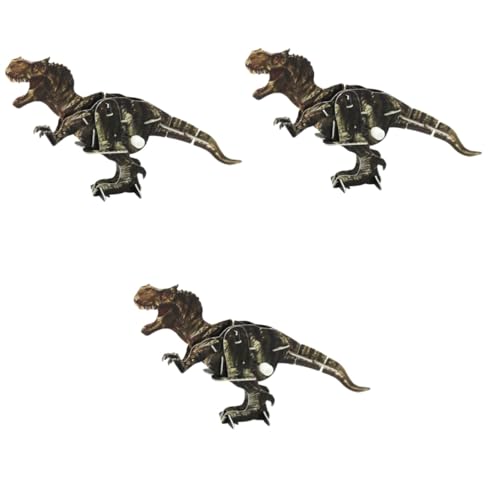 VICASKY 3 STK 3D Dinosaurier Puzzle Modelle Lebensechter Dinosaurier Simuliertes Dinosauriermodell Dinosaurier-schmuck Spielzeug von VICASKY