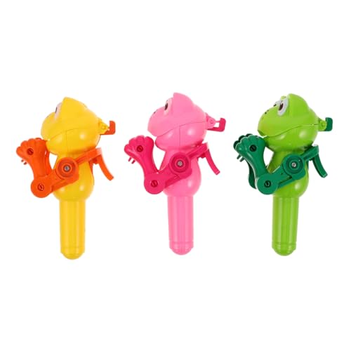 VICASKY Frosch Kinder Lutscher Maschine 3pcs Candy Lutscher Spielzeug Lustige Roboter Jungen Und Mädchen Party Süßigkeiten Lagerung Spielzeug von VICASKY