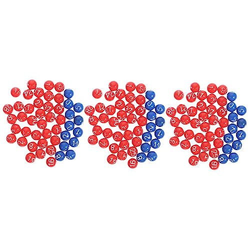 VICASKY 3 Sätze Ball der Lotteriemaschine Tombola-Bälle Party-Lotterieball Farbige Lotteriekugeln unterhaltungsspiele Bingo trinkspiel Partyspielbälle Lotteriekugeln aus Kunststoff Plastik von VICASKY