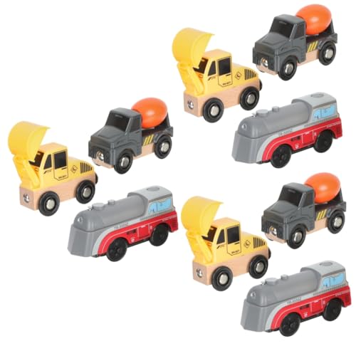 VICASKY 3 Sätze Baufahrzeug Kinderspielzeug Kognitionsspielzeug Elektroautos Für Kinder Puzzle-Spielzeug Kinder Bagger LKW-Spielzeug Für Kinder Auto Für Kinder Kinderkoffer Plastik von VICASKY