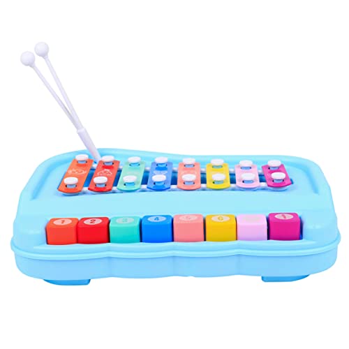 VICASKY 3 Sätze Oktave Handpercussion Spielzeug Musikinstrument Für Kinder Hand Klopft Klavier Klopfendes Musikinstrument Abs Blue von VICASKY