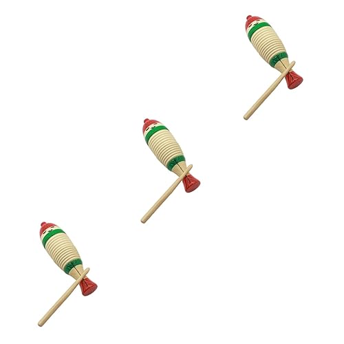 VICASKY 3 Sätze Pädagogisches Instrument Für Kinder Pädagogische Musikinstrumente Einsteiger-schlaginstrument Pädagogisches Musikalisches Spielzeug Musikinstrument Aus Holz Beige von VICASKY