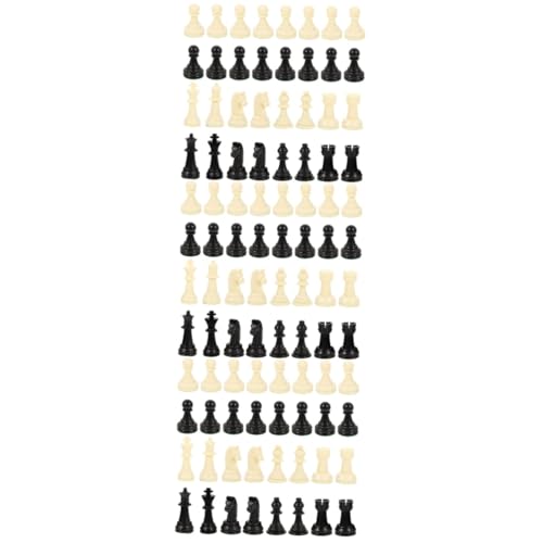 VICASKY 3 Sätze Schachfiguren Schachblock Schach Ersatz Schachbrett Schach Schachbrett Zubehör Chinesisches Schach Schachuhr Denksport-Spiel Schach Für Brettspiel Internationales Schach Pp von VICASKY