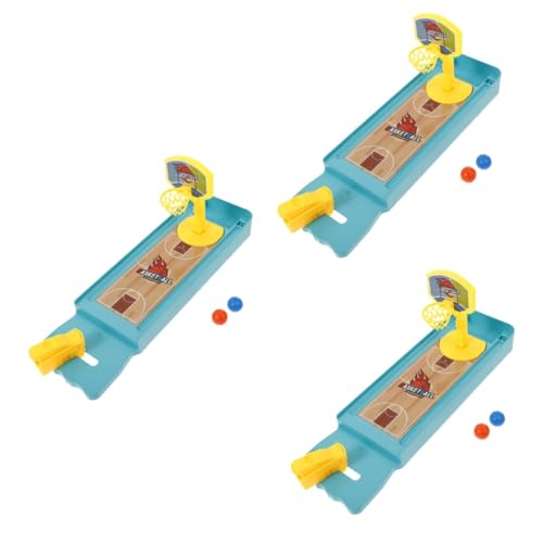 VICASKY 3 Sets Kinder Brettspiel Spielzeug Brettspiel Für Kinder Basketball Spielzeug Jungen Spielzeug Desktop Bowling Tischfußball Tischspiel Spielzeug Desktop Spielzeug von VICASKY