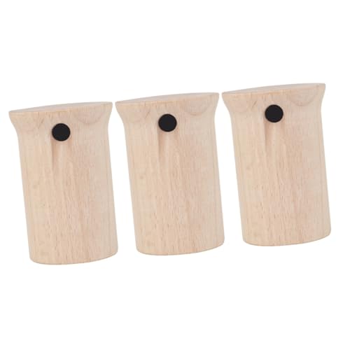 VICASKY 3 Stk Vogelrufer aus Holz interaktives spielzeug kinderinstrumente kinder Lernspielzeug Specht Figur lustiges musikinstrument Musikspielzeug lernen Buche Khaki von VICASKY