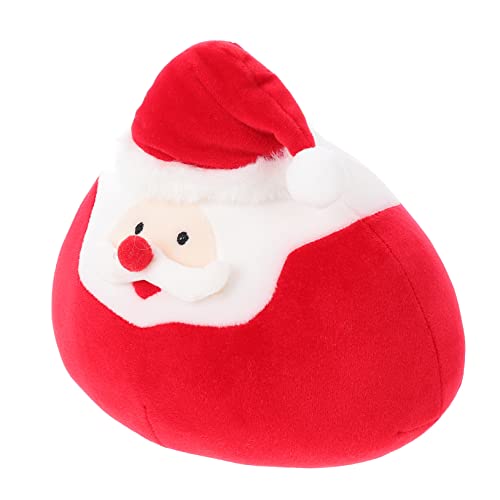 VICASKY 3 Stk Weihnachtskissen Weihnachten Plüsch Stofftier Weihnachtsmann Spielzeug Weihnachtliche Stofftiere Flauschige Kuscheltiere Plüsch Weihnachtspuppen Plüschtiere Rot von VICASKY