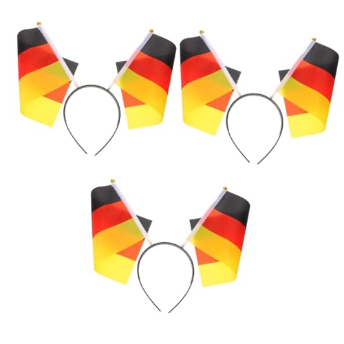 VICASKY 3 Stück Deutschlandflagge Haarreif Fanartikel Fußball Verstellbares Stirnband mit Patriotischem Deutschland Fahnenmotiv Geeignet für Fußballfans Party und Cheerleader Zubehör VICASKY 3 Stück Deutschlandflagge Haarreif Fanartikel Fußball Verstellbares Stirnband mit Patriotischem Deutschland Fahnenmotiv Geeignet für Fußballfans Party und Cheerleader Zubehör von VICASKY