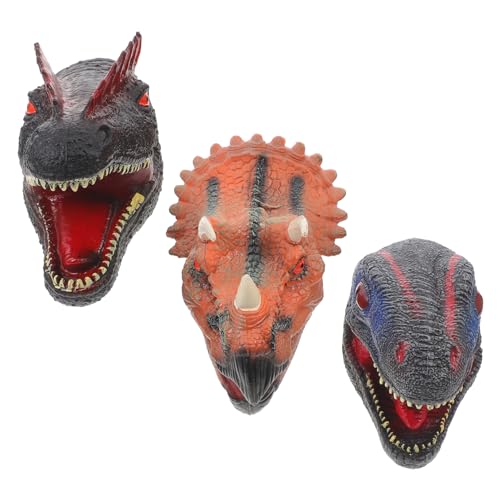 VICASKY 3 Stück Dinosaurier Handpuppen Spielzeug Dinosaurier Figuren Tierpuppen Realistische Interaktive Handpuppen Für Lebensechte Tierpuppen Spielzeuge Dino Spielzeug Dinosaurier von VICASKY