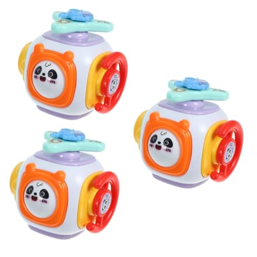 VICASKY 3 Stück Flugzeug Busy Ball Busy Cube Für Kleinkinder Busy Cube Für Kinder Busy Cube Spielzeug Vorschule Grundfertigkeiten Spielzeug Busy Cube Spielzeug Busy Cube Für Mädchen von VICASKY