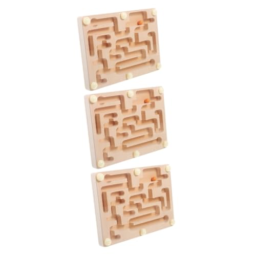 VICASKY 3 Stück Labyrinth Kugelbrett Balance Labyrinth Puzzle Labyrinth Spielzeug Mobiles Perlenspiel Spielzeug Rollende Perlen Spielzeug Perlenlabyrinth Brett Labyrinth Puzzle von VICASKY