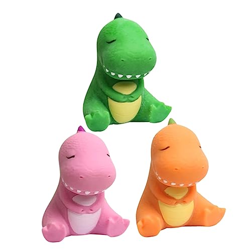 VICASKY 3 Stück Prise Musik Kinder Sand Kinderpartybevorzugungen Dehnbarer Dinosaurier Kinder Dinosaurier Kinder Quetschdinosaurier Tragbares Quetschen Sensorisch von VICASKY