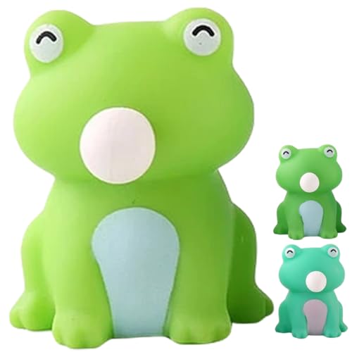 VICASKY 3 Stück Prise Musik Mini Frosch Spielzeug Quetschspielzeug Dekompressionsspielzeug Glückliches Spielzeug Spaßspielzeug Mini Spielzeug Kinderspielzeug Lustiges Quetschspielzeug von VICASKY