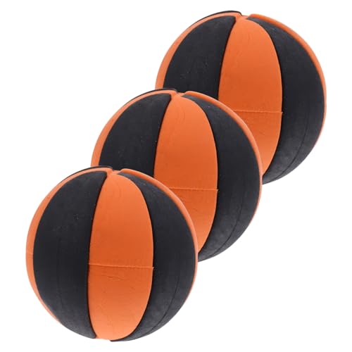 VICASKY 3 Stück Puppenhaus Basketball Pool Basketball Bällebad Bälle Mini Wasserbälle Kicherbälle Tischfußballbälle Aufblasbare Bälle Fliegende Untertassen Flugball Für Hunde von VICASKY