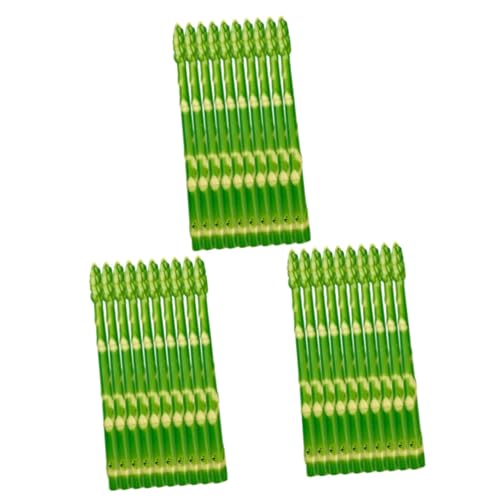 VICASKY 30 STK kleine Spargelstütze Küchensimulation Spargel Fälschung falsches gefälschtes Gemüse Spargel-Modelle The Green die grünen gefälschter Spargel gefälschte Spargelstütze PVC von VICASKY